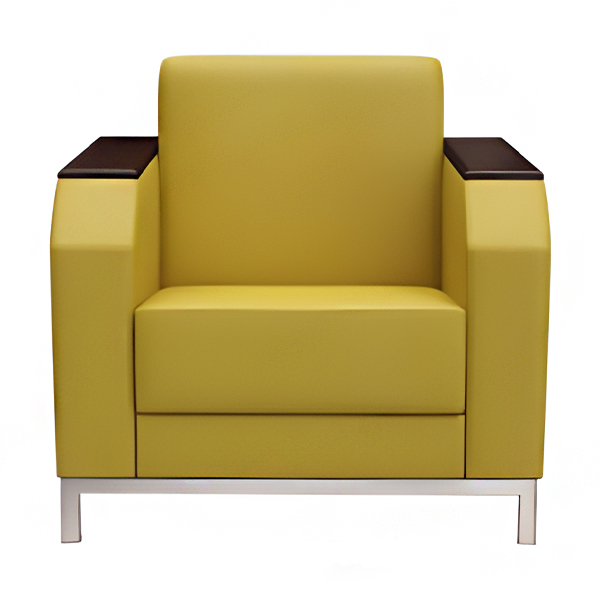 مبل یک نفره اداری شیزن مدل S920N1 با رنگ زرد