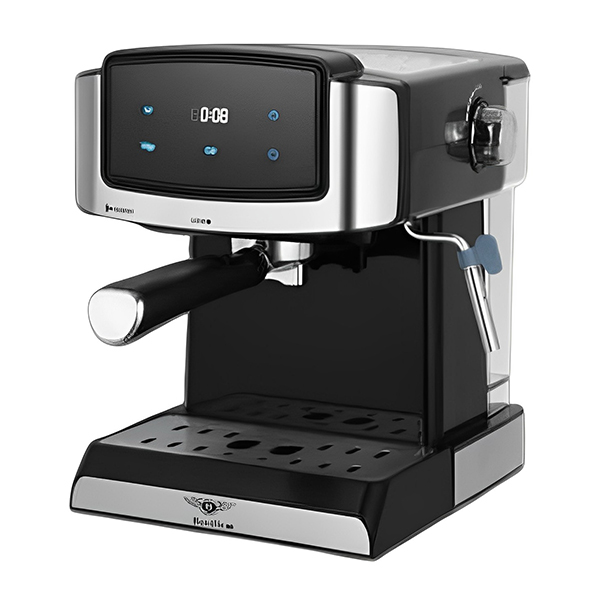 اسپرسو ساز بنتلی مدل ECM 2020 رنگ مشکی-نقره‌ای