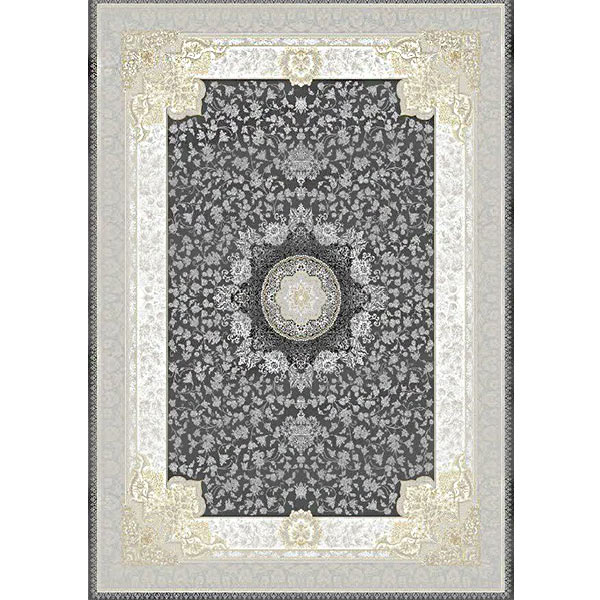 فرش 700 شانه طلاکوب سیرنگ طلایی مدل آنیتا