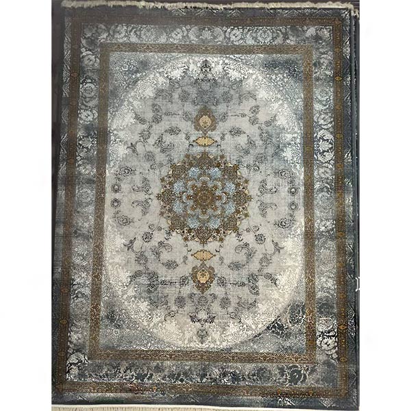 فرش 700 شانه طلاکوب سیرنگ طلایی مدل ویکتور