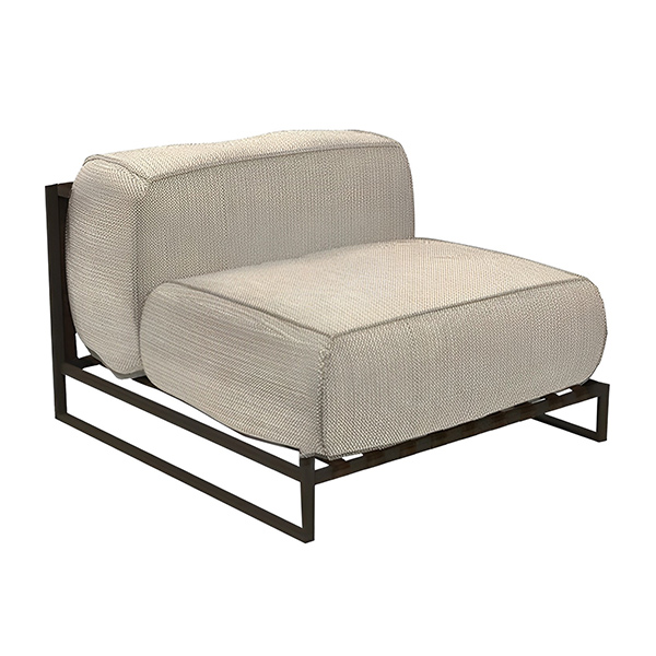 مبل تک نفره بدون‌دسته نظری مدل دنیز لانژ