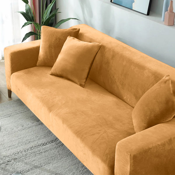 کاور مبل راحتی بوهمی مدل مخمل