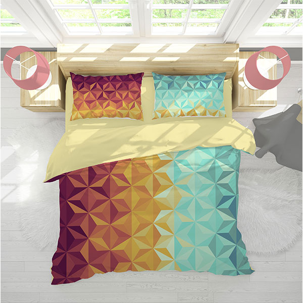 ست روتختی سه‌بعدی دونفره دستیکور مدل T161