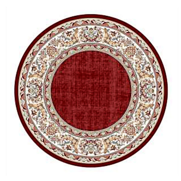 فرشینه نگین ترمه مدل D26 با طرح قرمز رنگ