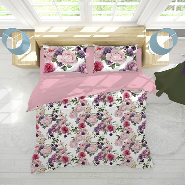 ست روتختی گل‌دار دونفره دستیکور مدل Mod1333