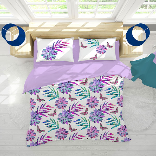 ست روتختی گل‌دار دونفره دستیکور مدل Mod1340