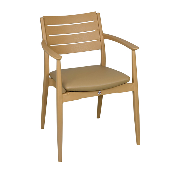 صندلی باغی بابل مدل تینا کف چرمی