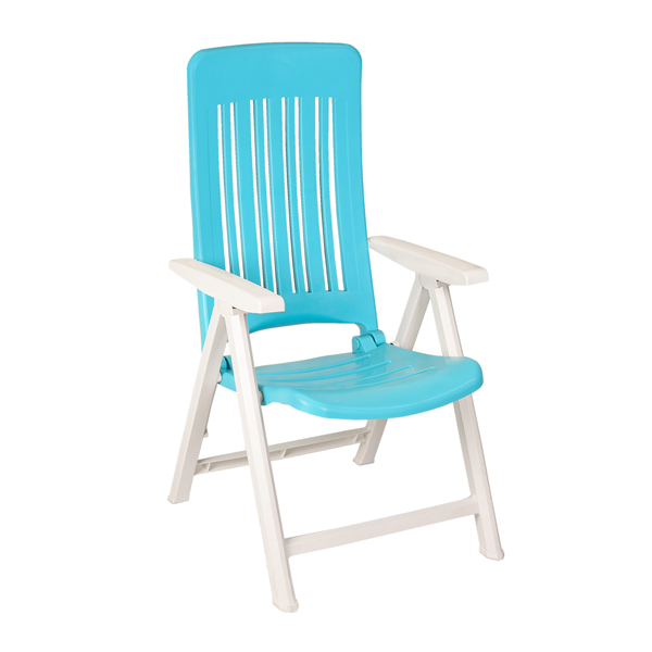 صندلی تاشو بابل مدل اساره آبی سفید