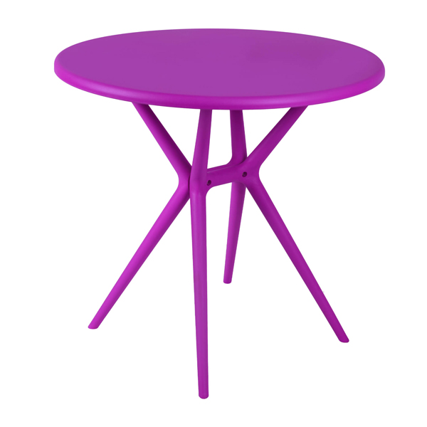 میز باغی دایره بابل مدل تیکا بنفش