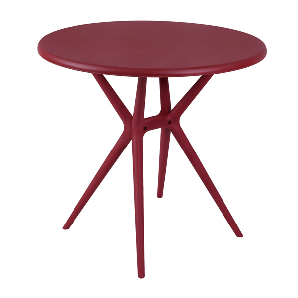 میز باغی دایره بابل مدل تیکا زرشکی