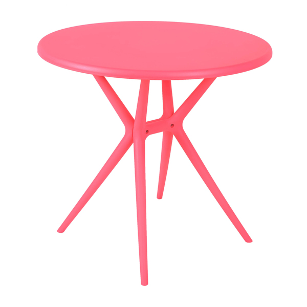 میز باغی دایره بابل مدل تیکا صورتی