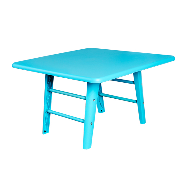 میز باغی مربع بابل مدل تینا آبی فیروزه ای