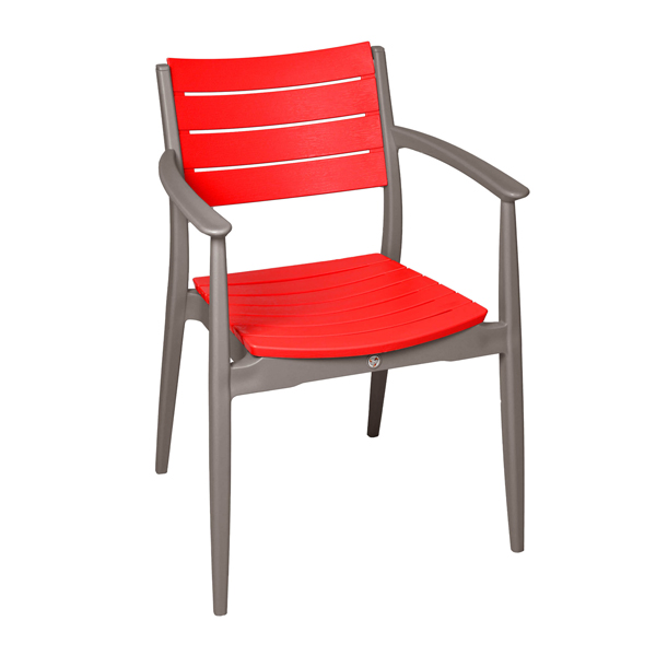 صندلی باغی بابل مدل تینا طوسی قرمز