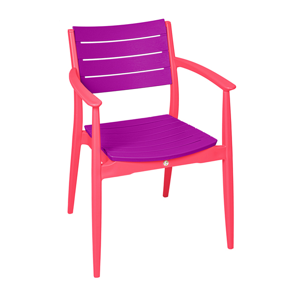 صندلی باغی بابل مدل تینا بنفش صورتی