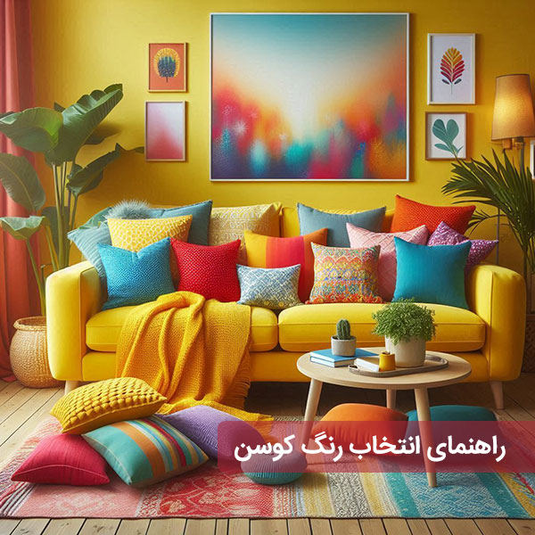 راهنمای انتخاب رنگ کوسن