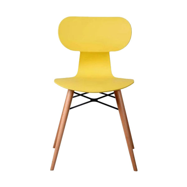 صندلی پلاستیکی بدون دسته پایه چوبی یوگو نظری مدل N415WR