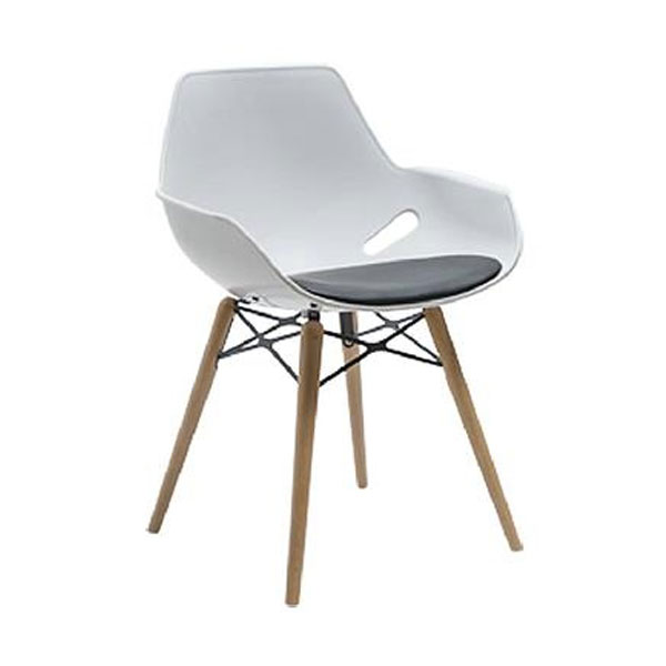 صندلی پلاستیکی بدون دسته پایه چوبی مون نظری مدل P430WR