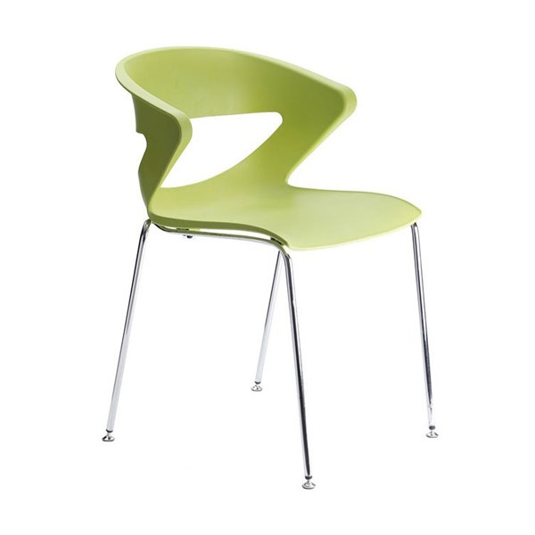 صندلی پلاستیکی بدون دسته پایه فلزی کیکا نظری مدل N851