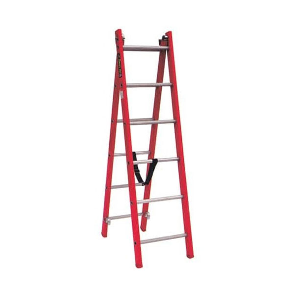 نردبان ۱۰ پله ۲ تکه آلوم پارس پله مدل تک صنعت ۳ متری