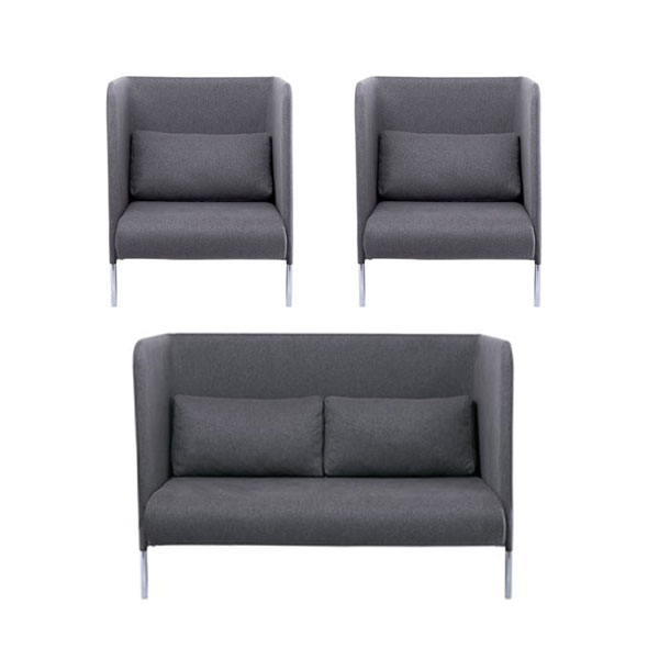 نیم ست چهارنفره مبل پشت بلند اداری آرام گستر مدل باران