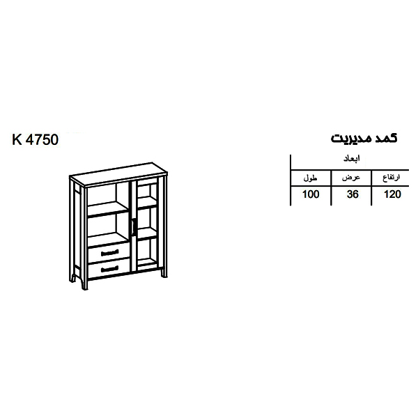 کمد مدیریت نوژن مدل ایگل K4750