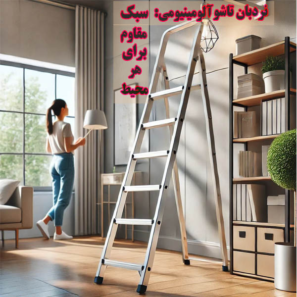 نردبان تاشو آلومینیومی: سبک و مقاوم برای هر محیط