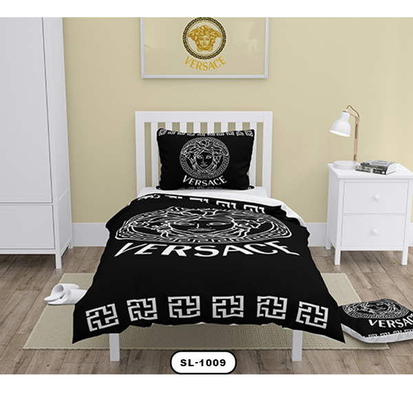 ست روتختی دستیکور مدل برند SL-1009 به رنگ مشکی و نقره ای