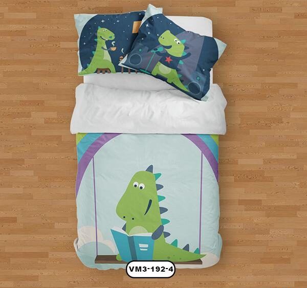 ست خواب پسرانه دستیکور مدل دایناسور VM3-192-4