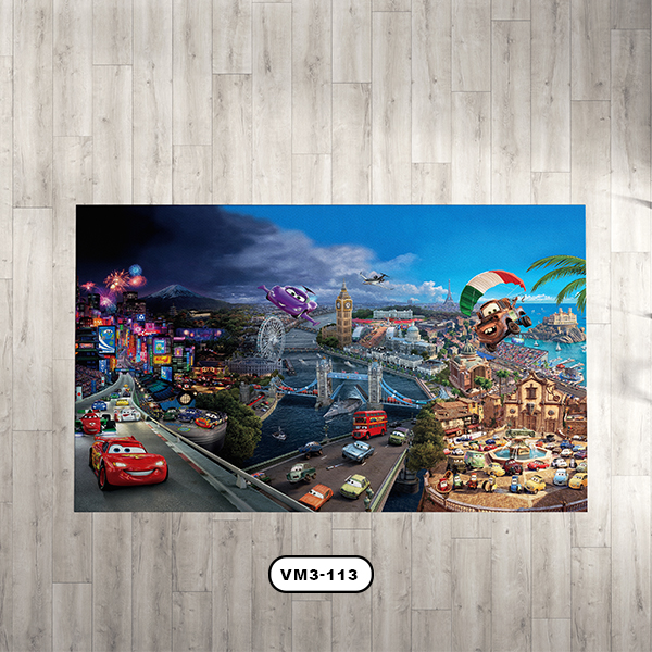 فرش دستیکور مدل ماشین VM3-113