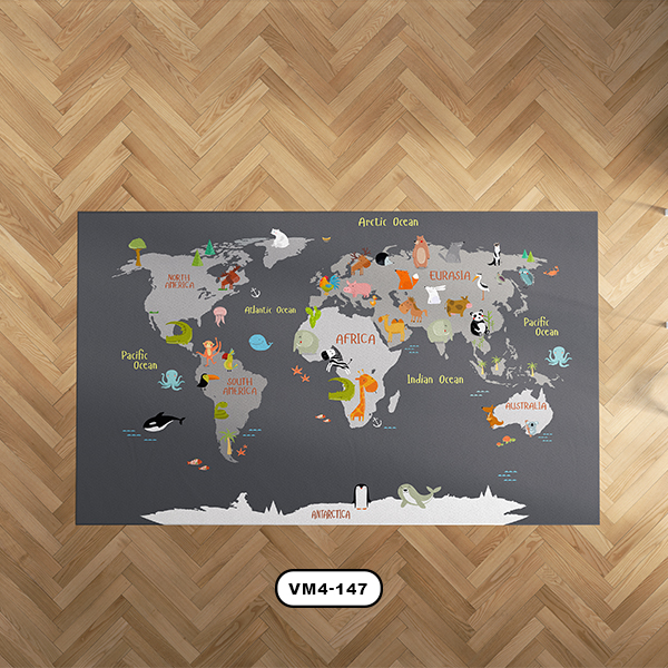 فرش دستیکور مدل نقشه VM4-147