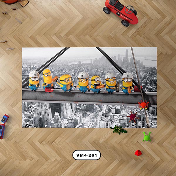 فرش دستیکور مدل مینیون VM4-261