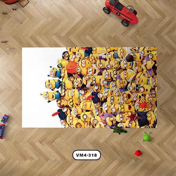 فرش دستیکور مدل مینیون VM4-318