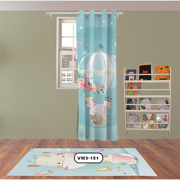 پرده پانچی دستیکور مدل بالن VM3-151