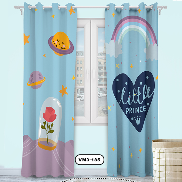 پرده پانچی دستیکور مدل شازده کوچولو VM3-185
