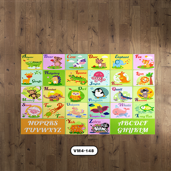 فرش دستیکور طرح ABCD مدل VM4-148