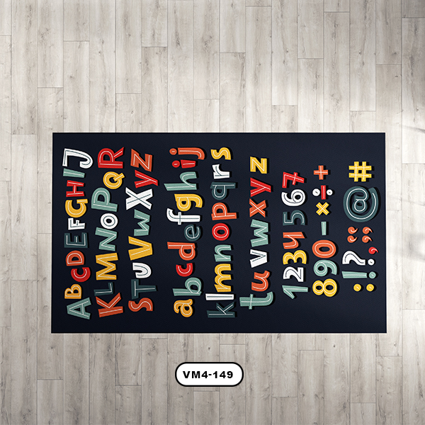 فرش دستیکور طرح ABCD مدل VM4-149