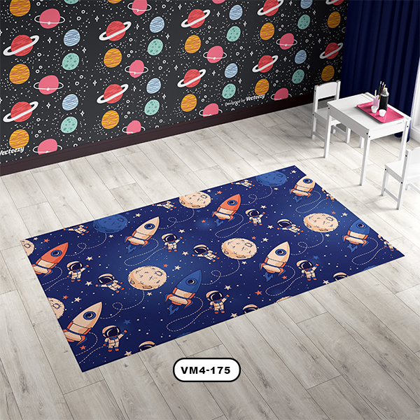 فرش اتاق کودک دستیکور طرح آسمان مدل VM4-175