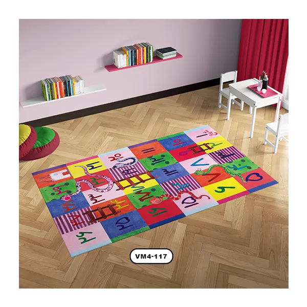 فرش کودکانه طرح زمین بازی مار و پله مناسب اتاق دختر و پسر