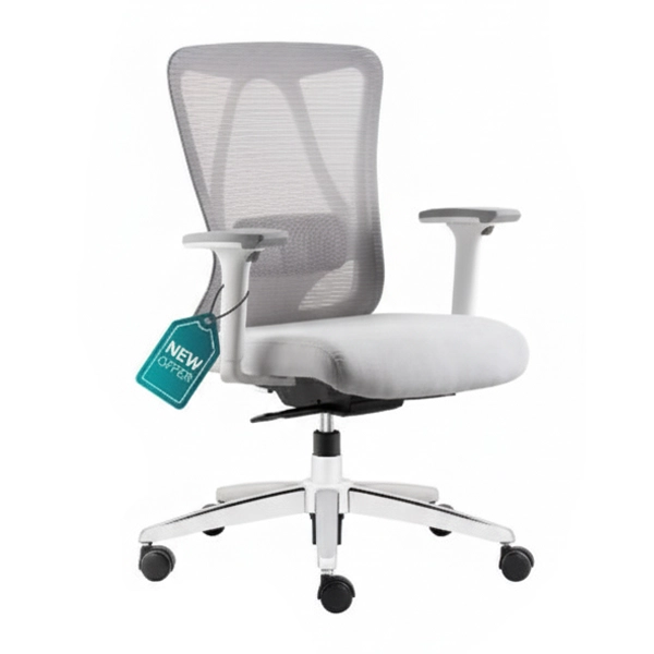 صندلی پشت توری طوسی