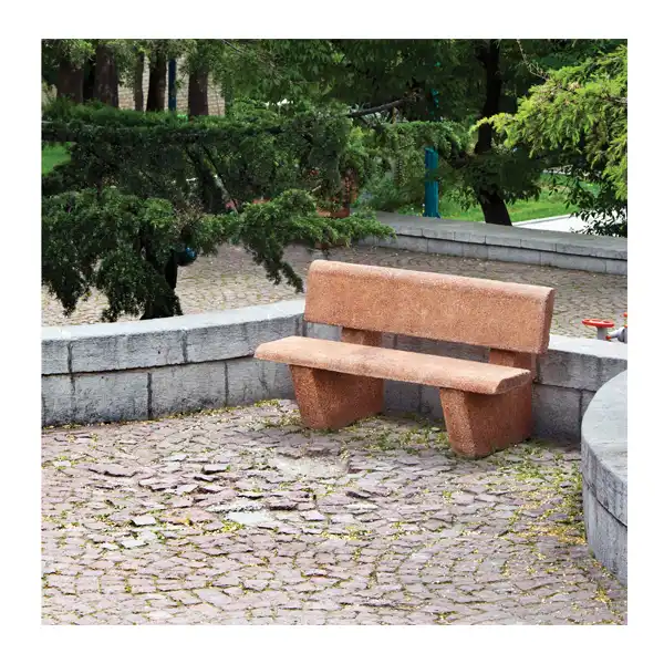 نیمکت پشتی دار دورا با لبه نیم گرد مدل B122