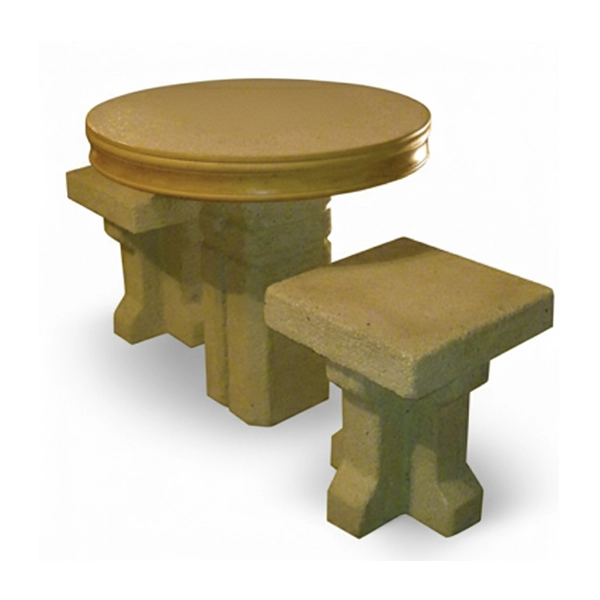 میز گرد دورا به همراه دو نشیمن یک نفره مدل TB201