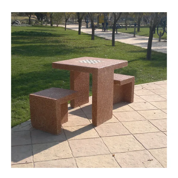 میز شطرنج دوپایه دورا با نشیمن T مدل TB.CH203