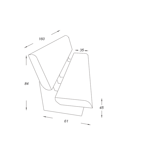 نیمکت پشتی دار دورا با لبه نیم گرد مدل B122 - Image 2