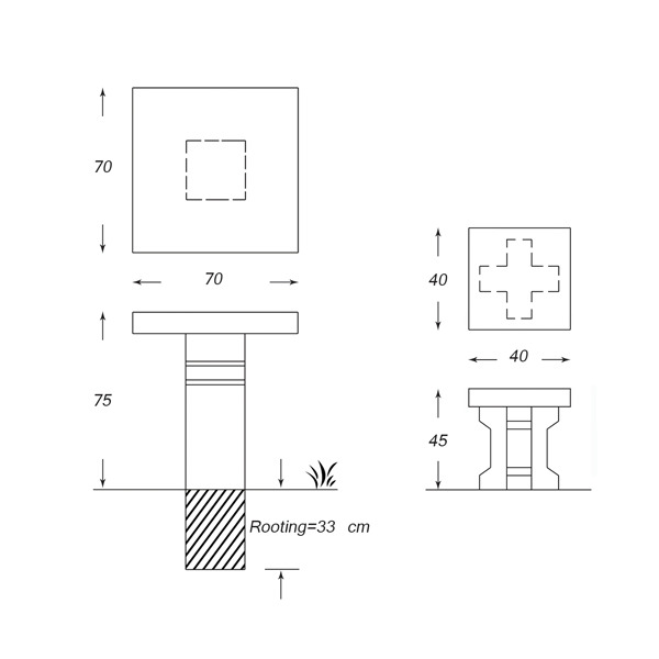 نیمکت تک نفره دورا مدل B115 - Image 3