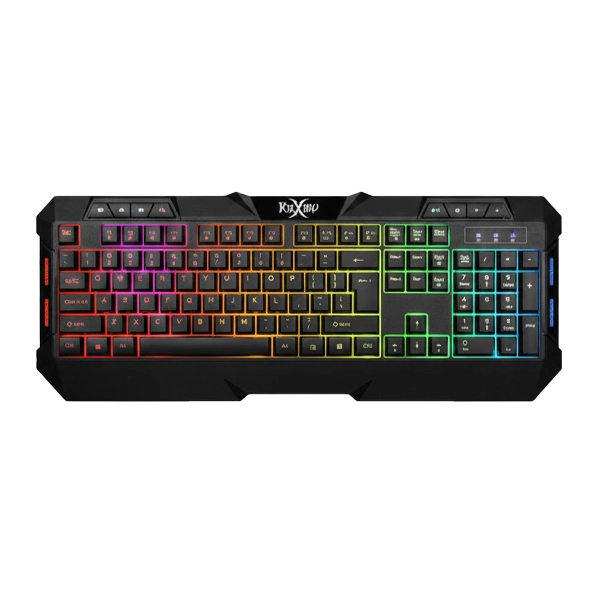 کیبورد گیمینگ فاکس ایکس ری با بدنه مشکی و نورپردازی