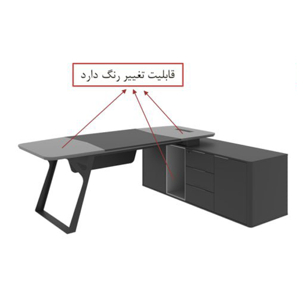 میز مدیریت پايه فلزی نیلپر مدل ODM553S - Image 6